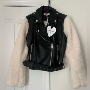 Buddy love leather jacket size medium New with tags
